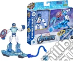 Marvel: Hasbro - Avengers - Bend And Flex Ice Mission Cap. America Con Veicolo giochi