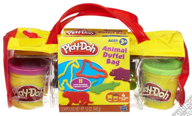 Play-Doh - La Sacca Degli Animali (4 Vasetti + Figurine) gioco di Hasbro