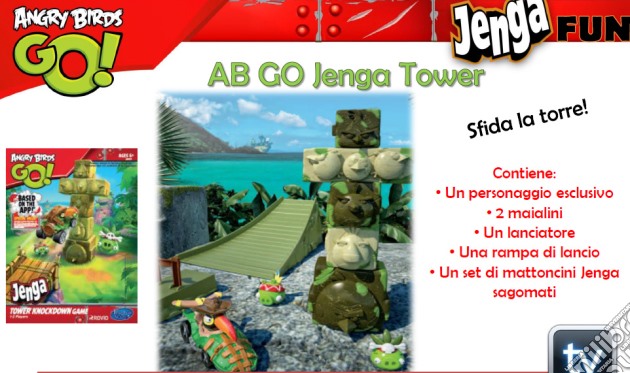 Angry Birds - Go - Jenga - Tower gioco di Hasbro