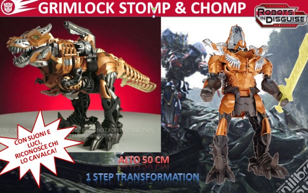 Transformers 4 - Grimlock Stomp And Chomp gioco di Hasbro