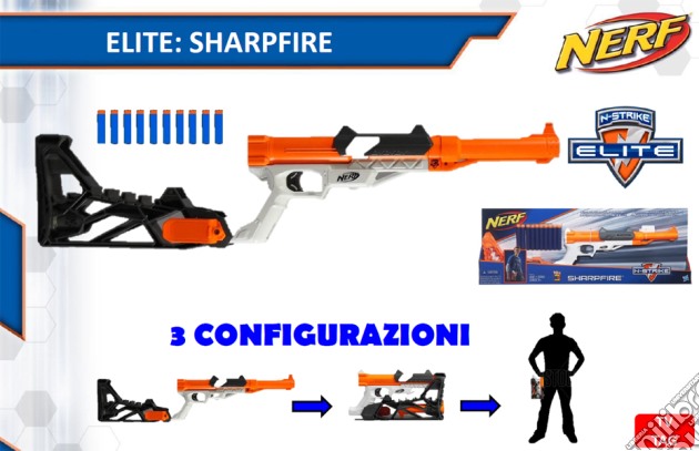 Nerf - N-Strike Elite - Sharpfire gioco di Hasbro