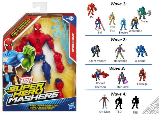 Hero Mashers - Avengers - Action Figure (un articolo senza possibilità di scelta) gioco di Hasbro