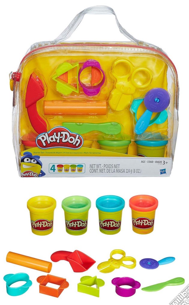 Play-Doh: Hasbro - Sacca 4 Vasetti + Accessori gioco di Hasbro