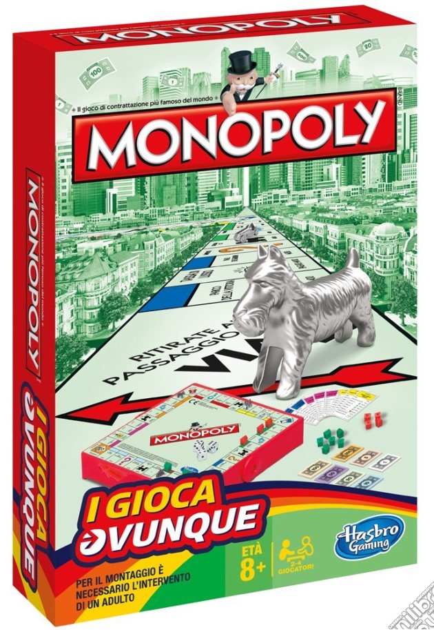 Monopoly: Hasbro (Edizione Da Viaggio) gioco di Hasbro