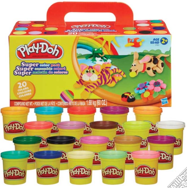 Play-Doh - Super Color Pack - 20 Vasetti gioco di Hasbro