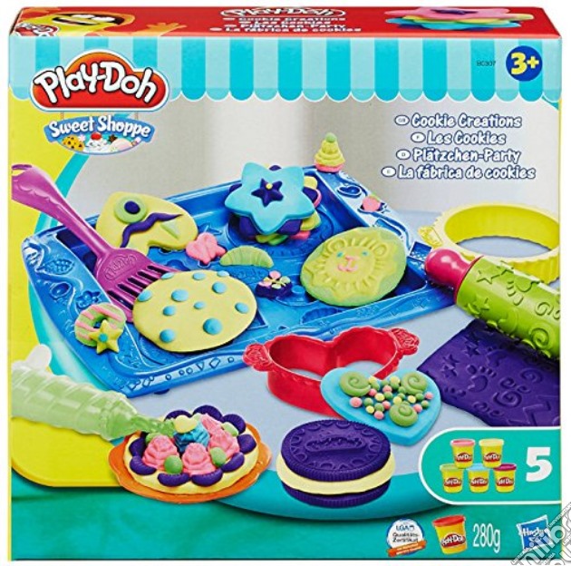Play-Doh - Cookies Set - I Biscotti Della Fantasia - 5 Vasetti + Accessori gioco di Hasbro