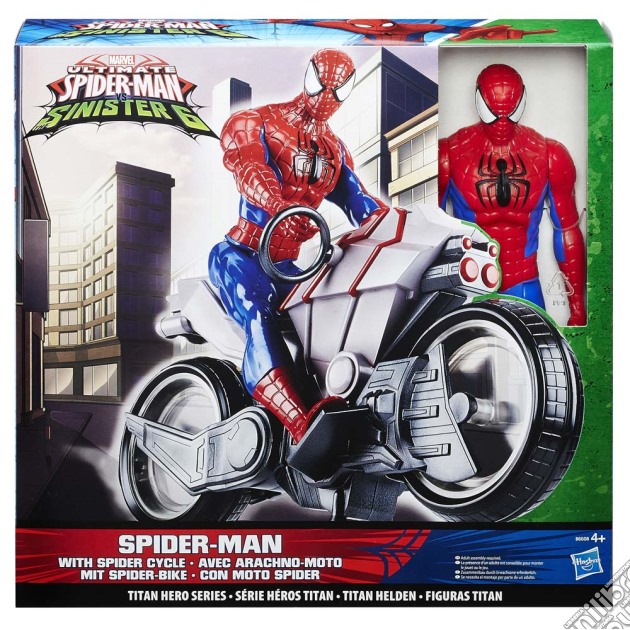 Spider-Man - Action Figure 30 Cm Con Veicolo (un articolo senza possibilità di scelta) gioco di Hasbro