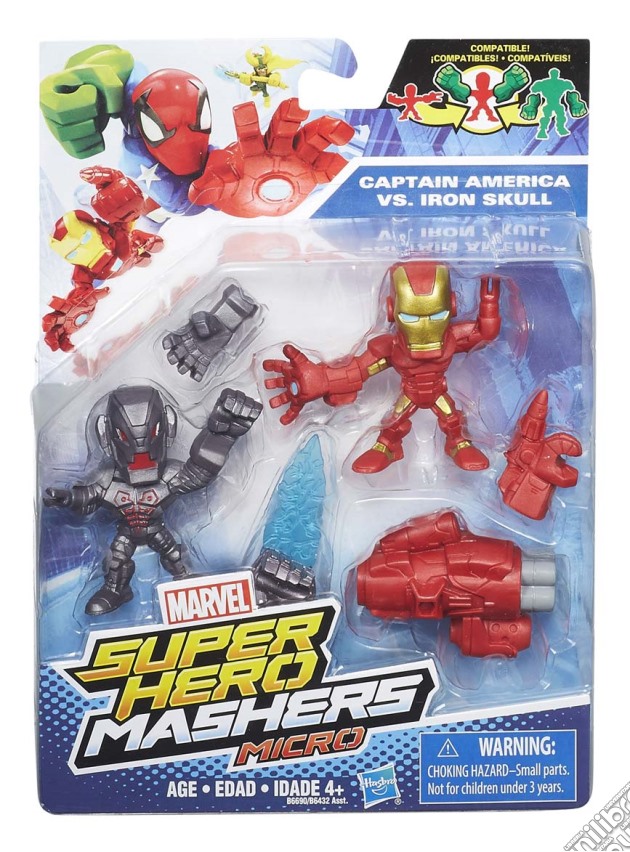 Hero Mashers - Super Hero Mashers - Micro Action Figure - Pack 2 Pz (un articolo senza possibilità di scelta) gioco di Hasbro