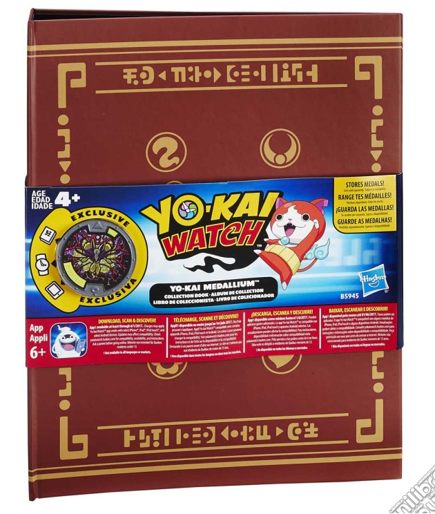 Yo-Kai Watch - Collector Book - Raccoglitore 4 Pagine Con 1 Medaglia Leggendaria E Sticker gioco di Hasbro