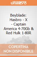 Beyblade: Hasbro - X - Captain America 4-70Gb & Red Hulk 1-80R giochi