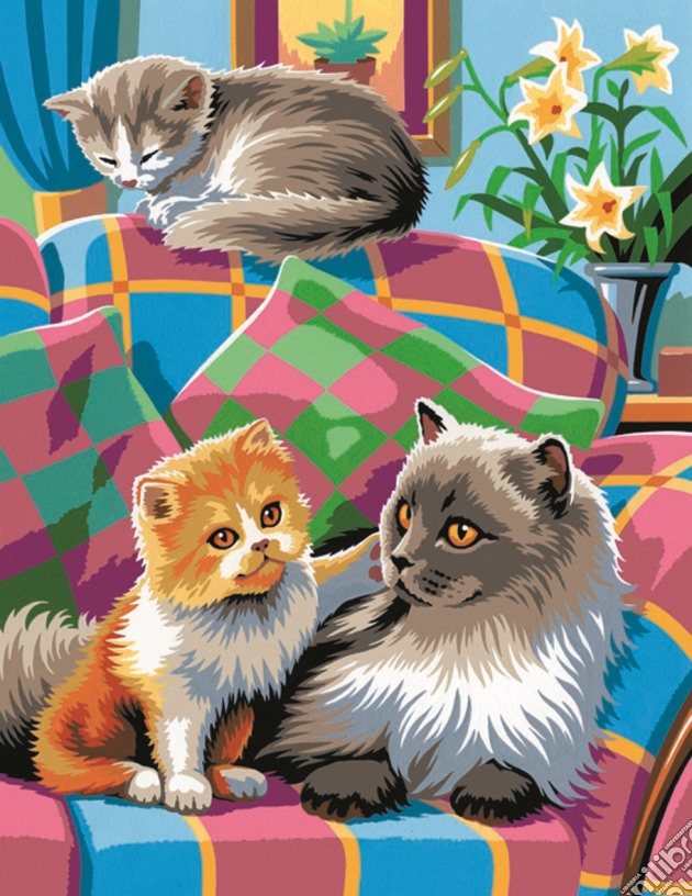 Sequin Art 0213 - Painting By Numbers Junior - Cats gioco di Sequin Art