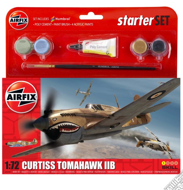 Airfix Small Starter Set - Curtiss Tomahawk Iib Starter Set gioco di Airfix