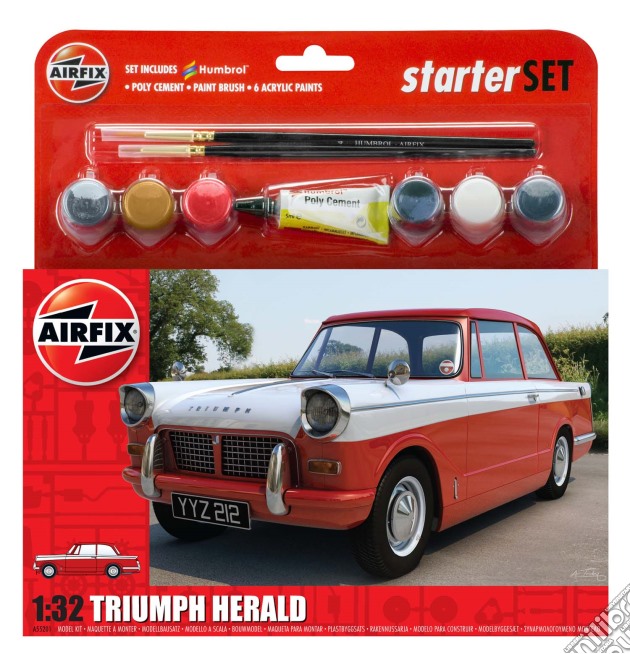 Airfix - A55201 - Modellbausatz - Starter Set - Triumph Herald gioco di Terminal Video