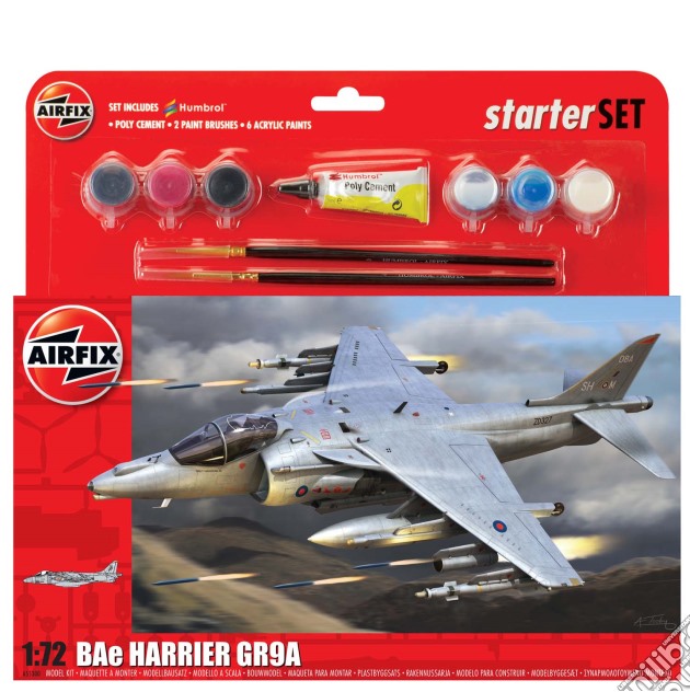 Airfix Large Starter Set - Bae Harrier Gr9A gioco di Airfix