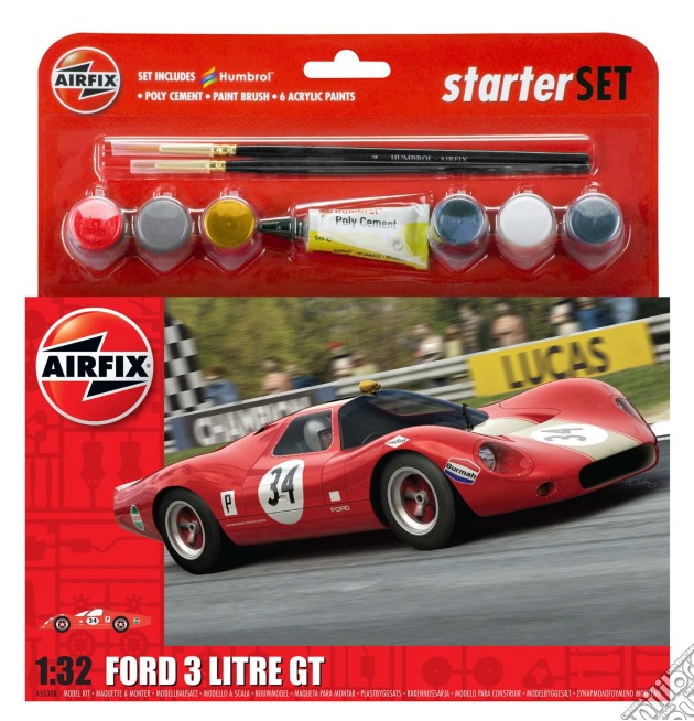 Airfix Large Starter Set - Ford 3 Litre Gt gioco di Airfix