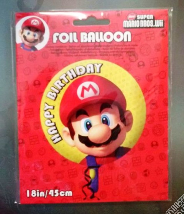 Super Mario Bros Wii - Palloncino 45 Cm Happy Birthday gioco di Como Giochi