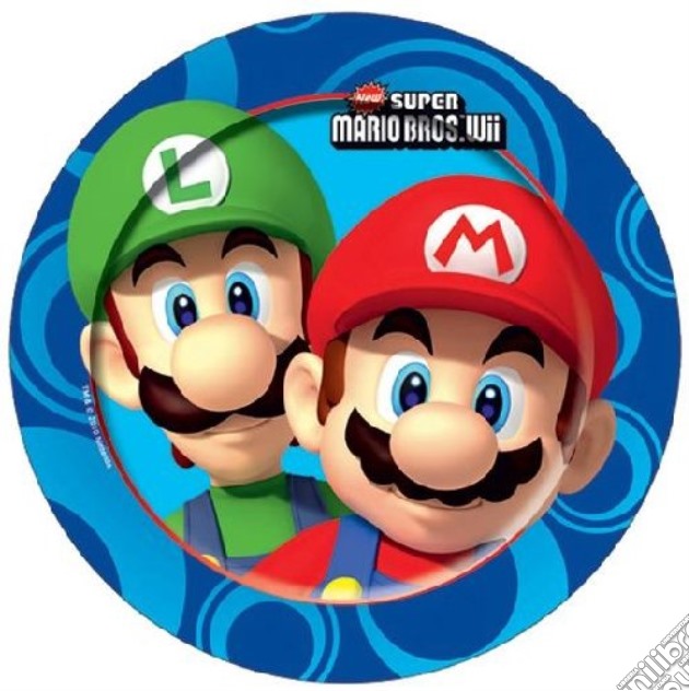 Super Mario Bros - Set 8 Piatti Cm 20 gioco di Como Giochi