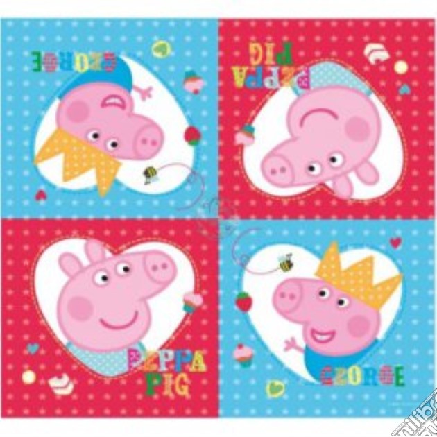 Peppa Pig - Party Time - 16 Tovaglioli Di Carta gioco di Como Giochi