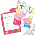 Peppa Pig - Party Time - 6 Inviti Con Busta giochi