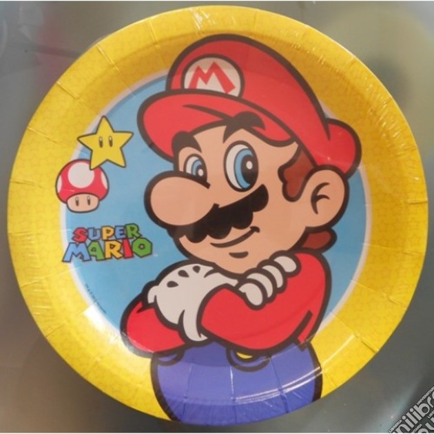 Super Mario - 8 Piatti 23 Cm gioco di Como Giochi