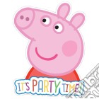 Peppa Pig - Blu - 6 Inviti Con Busta giochi