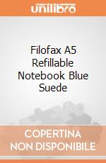 Filofax A5 Refillable Notebook Blue Suede giochi