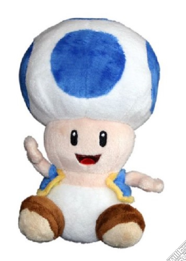 Mario Bros - Peluche Toad Blu 17 Cm gioco di Nintendo