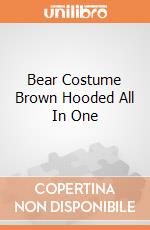 Bear Costume Brown Hooded All In One gioco di Smiffy'S