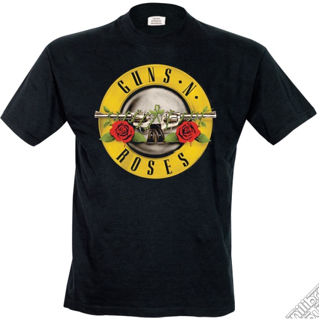 Guns N Roses - Classic Logo (T-Shirt Uomo S) gioco di Rock Off