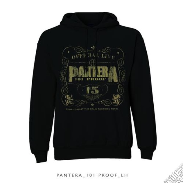 Pantera - 101' Proof (Felpa Con Cappuccio Tg. L) gioco di Rock Off