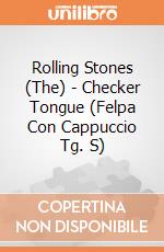 Rolling Stones (The) - Checker Tongue (Felpa Con Cappuccio Tg. S) gioco di Rock Off