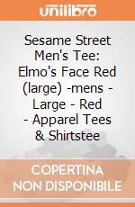 Sesame Street Men's Tee: Elmo's Face Red (large) -mens - Large - Red - Apparel Tees & Shirtstee gioco
