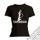 Kasabian: Ultra Black (T-Shirt Donna Tg. L) gioco di Rock Off