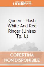 Queen - Flash White And Red Ringer (Unisex Tg. L) gioco di Rock Off