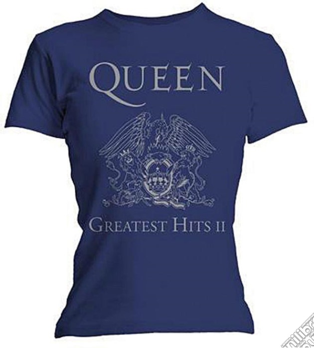 Queen: Greatest Hits II Navy (T-Shirt Donna Tg. S) gioco di Rock Off