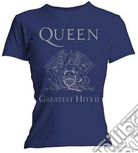Queen: Rock Off - Greatest Hits II Navy (T-Shirt Donna Tg. S) giochi