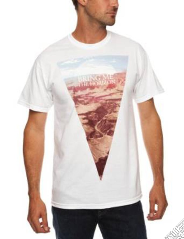 Bring Me The Horizon Men's Tee: Canyon (large) -mens - Large - White - Apparel Tees & Shirtstee gioco