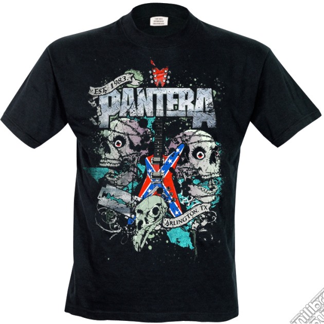 Pantera - Texas Skull (T-Shirt Uomo XL) gioco di Rock Off