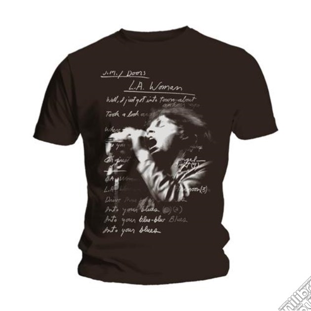 Doors (The): L.A. Woman Lyrics Black (T-Shirt Unisex Tg. L) gioco di Rock Off