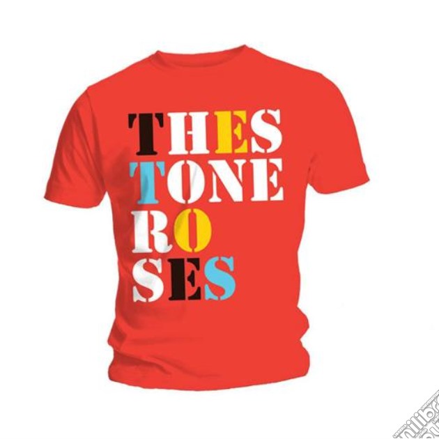 Stone Roses - Font Logo Red (Unisex Tg. S) gioco di Rock Off