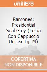 Ramones: Presidential Seal Grey (Felpa Con Cappuccio Unisex Tg. M) gioco di Rock Off