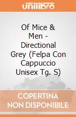 Of Mice & Men - Directional Grey (Felpa Con Cappuccio Unisex Tg. S) gioco