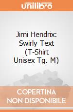 Jimi Hendrix: Swirly Text (T-Shirt Unisex Tg. M) gioco di Rock Off