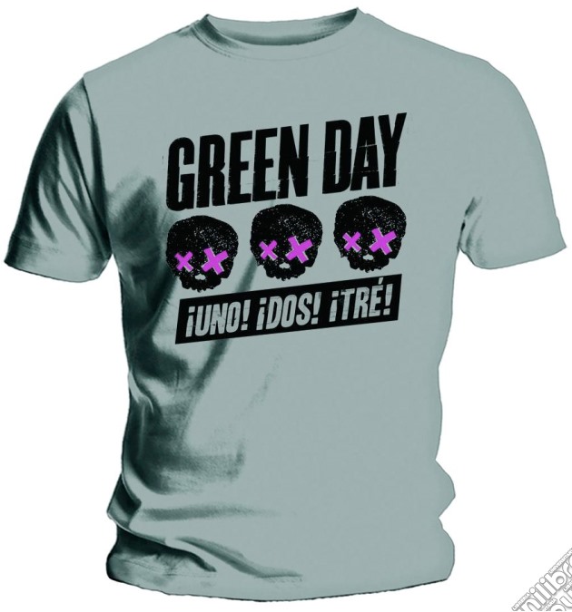 Green Day - 3 Heads Better Than 1 (T-Shirt Uomo S) gioco di Rock Off