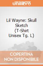 Lil Wayne: Skull Sketch (T-Shirt Unisex Tg. L) gioco di Rock Off