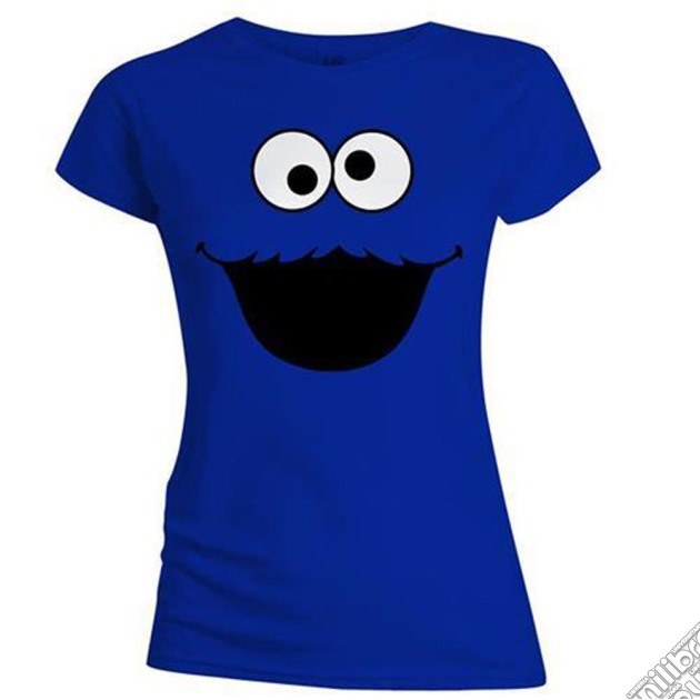 Sesame Street Women's Skinny Fit Tee: Cookie Face (Donna Tg. M) gioco