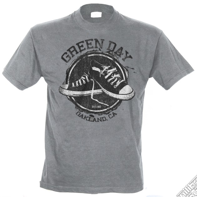 Green Day: Converse Grey (T-Shirt Unisex Tg. S) gioco di Rock Off