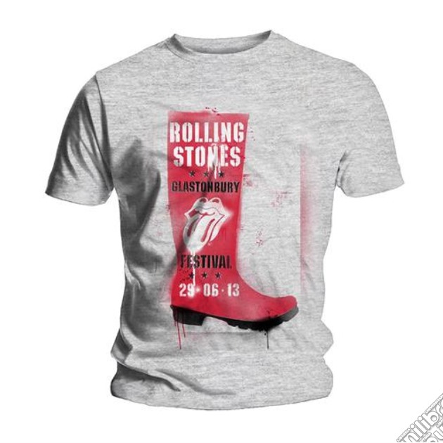 Rolling Stones (The) - Glastonbury Red Wellie (unisex Tg. L) gioco di Rock Off
