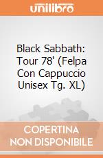 Black Sabbath: Tour 78' (Felpa Con Cappuccio Unisex Tg. XL) gioco di Rock Off