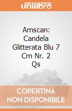 Amscan: Candela Glitterata Blu 7 Cm Nr. 2 Qs gioco
